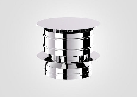130mm Solinox Rain Wind Cowl featuring a sleek, polished chrome design.