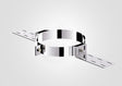 100mm Solinox Roof Support (Swivel) featuring a durable chrome finish, designed for secure installation and stability.