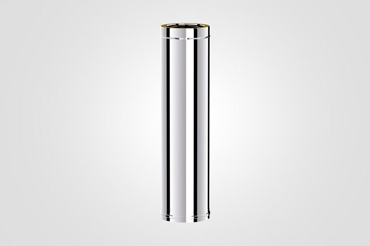 130mm Solinox Straight 800mm pipe featuring a sleek, polished stainless steel finish, designed for durability and optimal performance in various applications.