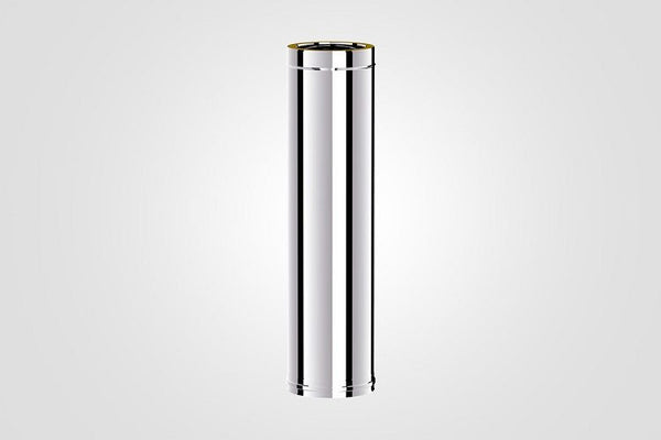 130mm Solinox Straight 800mm pipe featuring a sleek, polished stainless steel finish, designed for durability and optimal performance in various applications.