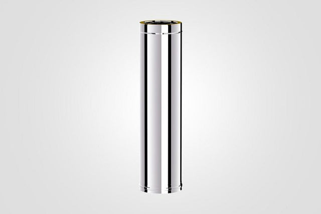 130mm Solinox Straight 800mm pipe featuring a sleek, polished stainless steel finish, designed for durability and optimal performance in various applications.