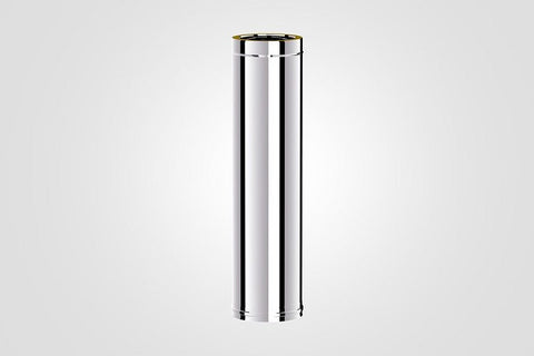 130mm Solinox Straight 800mm pipe featuring a sleek, polished stainless steel finish, designed for durability and optimal performance in various applications.