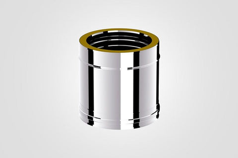 100mm Solinox Straight 250mm connector featuring a sleek, polished chrome finish, designed for durability and optimal performance in plumbing applications.