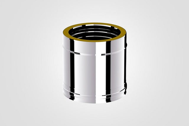 100mm Solinox Straight 250mm connector featuring a sleek, polished chrome finish, designed for durability and optimal performance in plumbing applications.