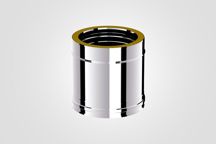 100mm Solinox Straight 250mm connector featuring a sleek, polished chrome finish, designed for durability and optimal performance in plumbing applications.