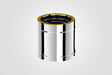 100mm Solinox Straight 250mm connector featuring a sleek, polished chrome finish, designed for durability and optimal performance in plumbing applications.