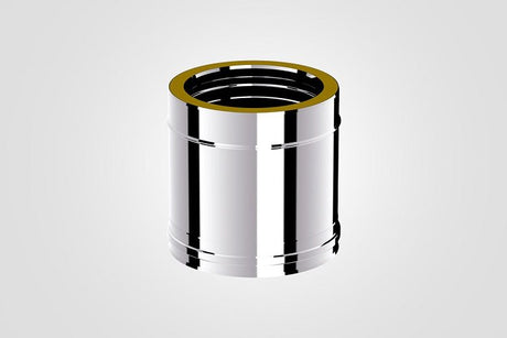 100mm Solinox Straight 250mm connector featuring a sleek, polished chrome finish, designed for durability and optimal performance in plumbing applications.