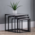 Staten Concrete Nest Of 3 Tables - Grey - STA101