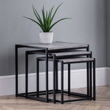 Staten Concrete Nest Of 3 Tables - Grey - STA101