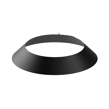 100mm Black Solinox Storm Collar designed for effective sealing around flues and pipes, featuring a sleek black finish.