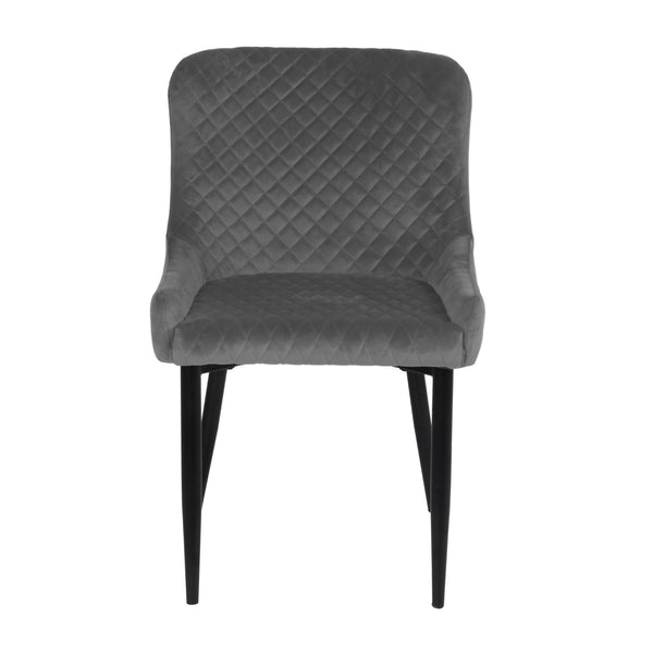 Talia Grey Velvet Chair