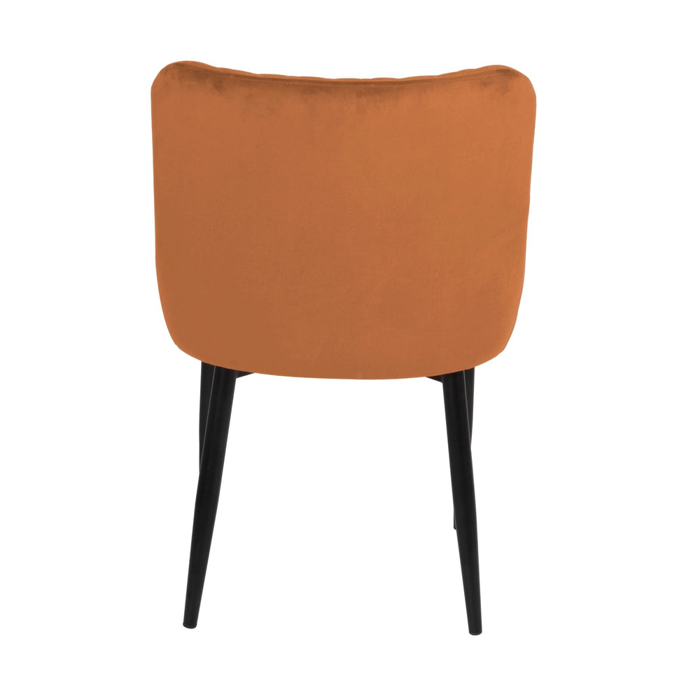 Talia Orange Velvet Chair