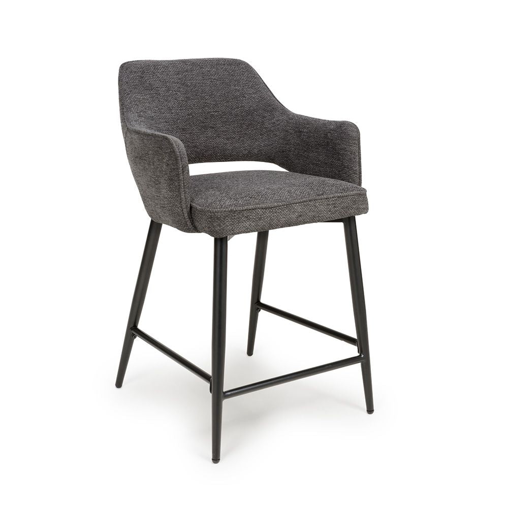 Ted Counter Chair - Dark Grey (Sold in 2's) - Image 2