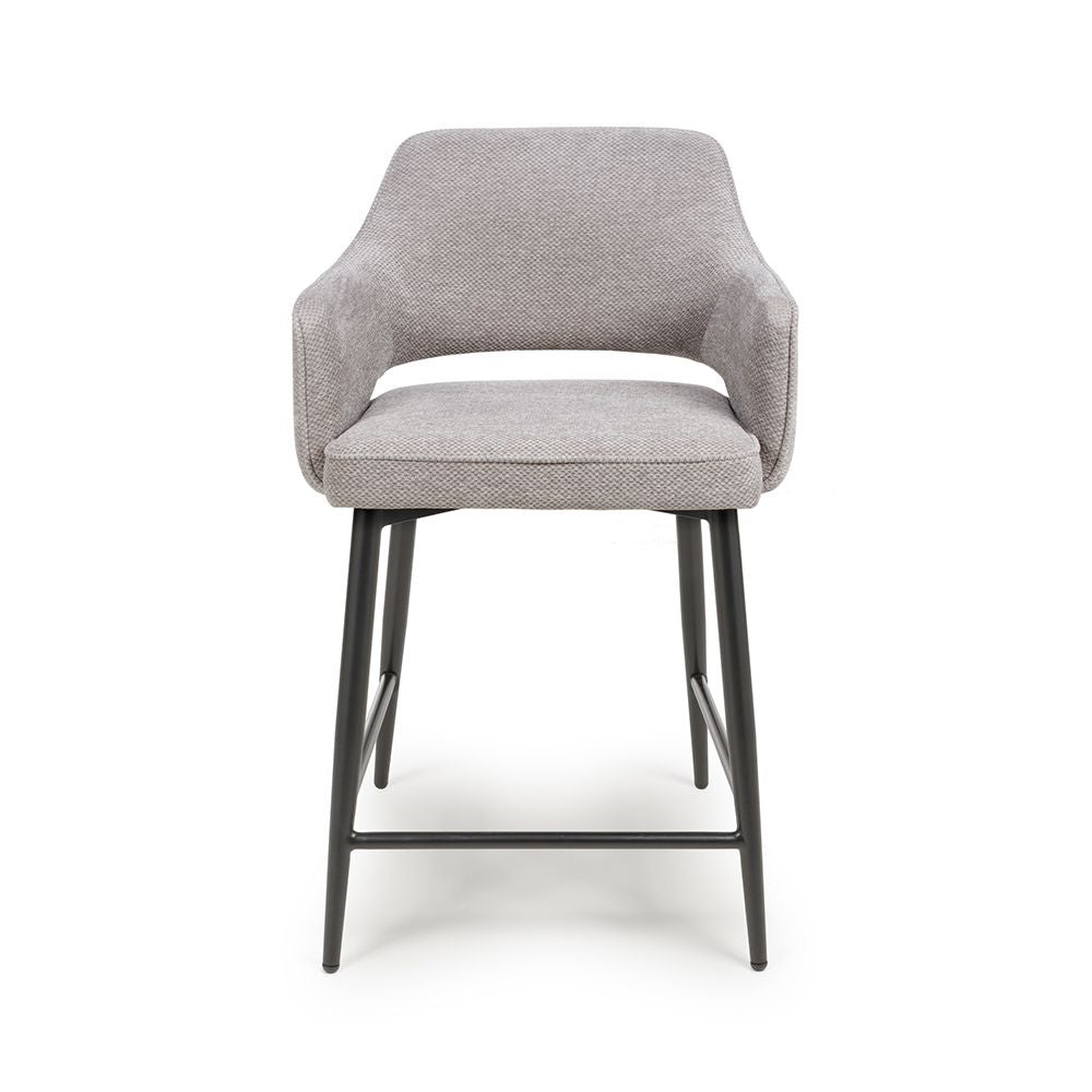 Ted Counter Chair - Pewter (Sold in 2's) - Main Image