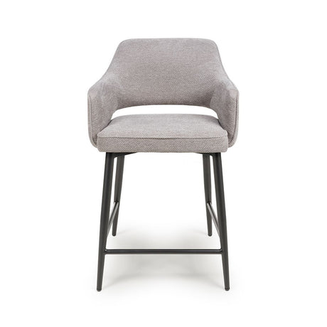 Ted Counter Chair - Pewter (Sold in 2's) - Main Image