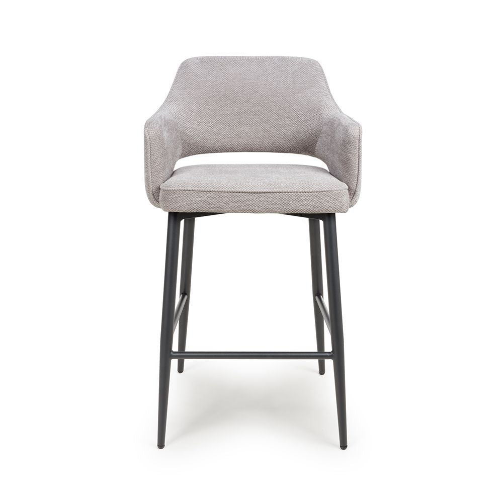 Ted Bar Chair - Pewter (Sold in 2's) - Main Image
