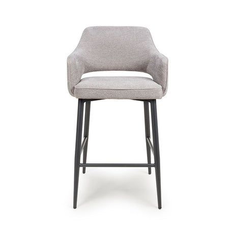 Ted Bar Chair - Pewter (Sold in 2's) - Main Image