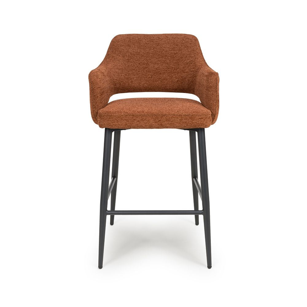 Ted Bar Chair - Rust (Sold in 2's) - Main Image