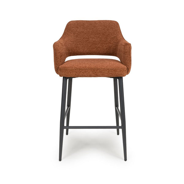 Ted Bar Chair - Rust (Sold in 2's) - Main Image