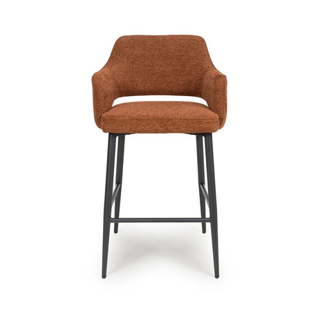 Ted Bar Chair - Rust (Sold in 2's) - Main Image