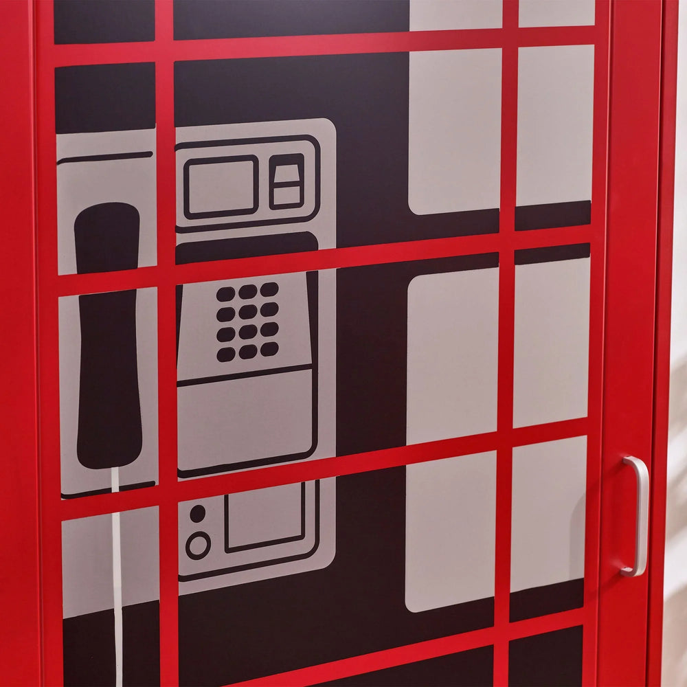 Telephone Box Wardrobe - Red - TEL001