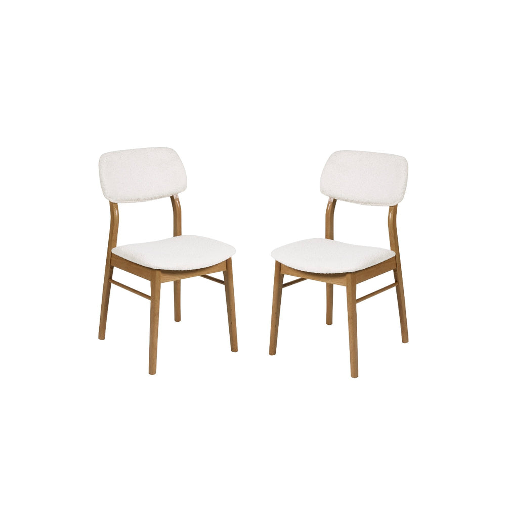 Set of 2 Theia Dining Chairs - White - THE102