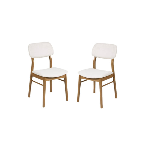 Set of 2 Theia Dining Chairs - White - THE102