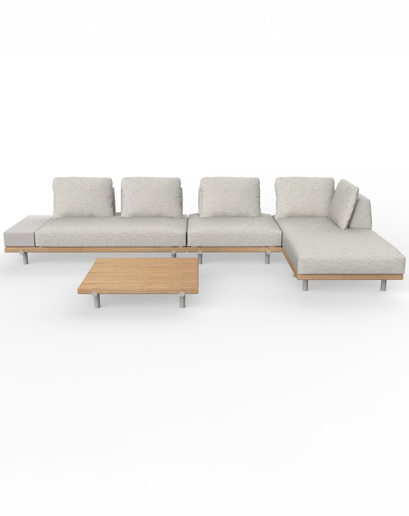 Image of TILT Modular Lounging Sofa Set with Coffee Table
