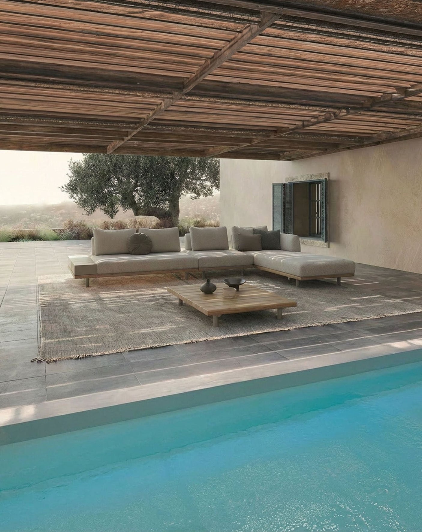Image of TILT Modular Lounging Sofa Set with Coffee Table