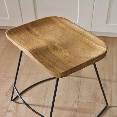 Travis Bar Stool (Set of 2) - Light Brown - TRA101