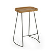 Travis Bar Stool (Set of 2) - Light Brown - TRA101