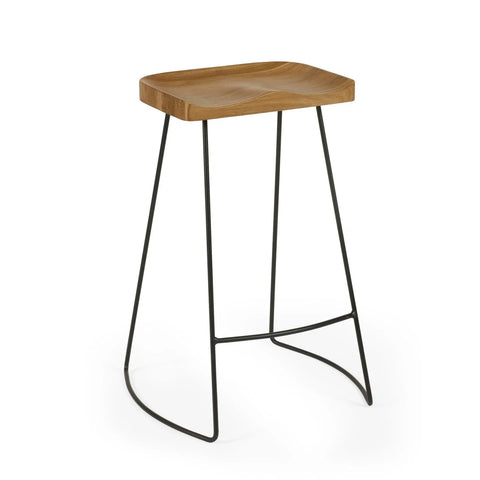 Travis Bar Stool (Set of 2) - Light Brown - TRA101