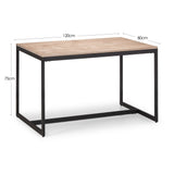 Tribeca Dining Table - Light Brown - TRI206