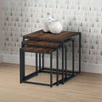 Tribeca Nest Of 3 Tables - Dark Brown - TRI501