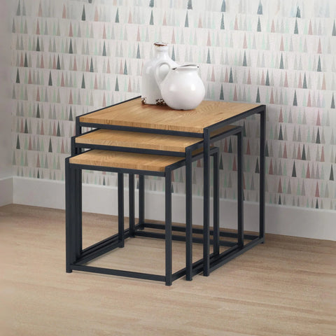 Tribeca Nest Of 3 Tables - Dark Brown - TRI501