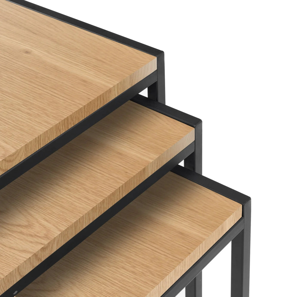 Tribeca Nest Of 3 Tables - Dark Brown - TRI501