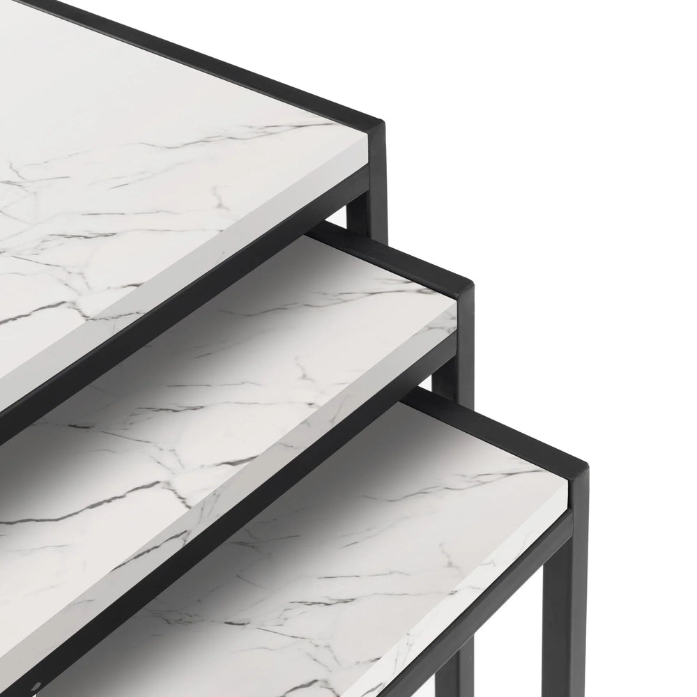 Tribeca Nest Of 3 Tables - Dark Brown - TRI501