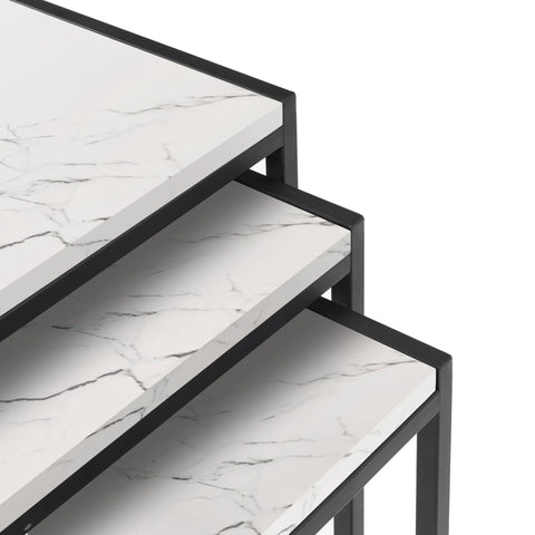 Tribeca Nest Of 3 Tables - Dark Brown - TRI501