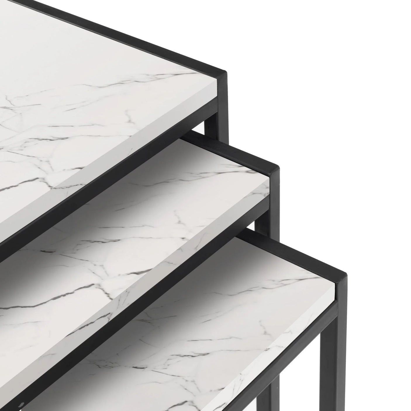 Tribeca Nest Of 3 Tables - Dark Brown - TRI501