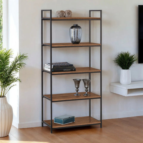 Tribeca Tall Bookcase - Dark Brown - TRI505