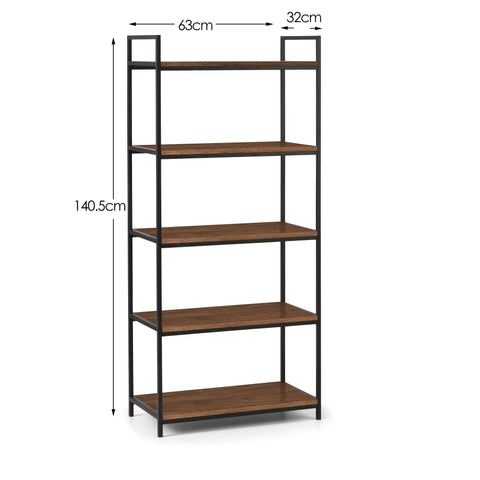 Tribeca Tall Bookcase - Dark Brown - TRI505