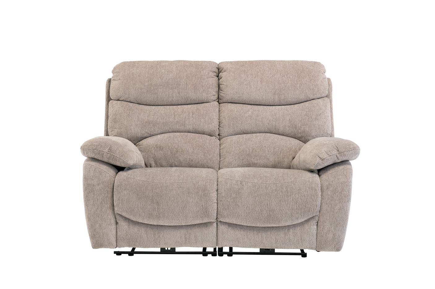 Mink Fabric Electric Recliner Sofa - Stylish 2 Seater Comfort