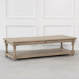 Rustic Wooden 170cm Coffee Table with Drawer