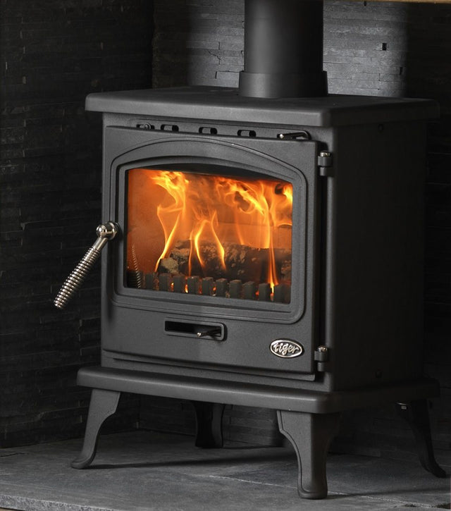 Tiger Eco 5kW multifuel stove with top flue outlet | Home Centre Direct UK