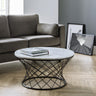 Trevi Real Marble Coffee Table - White - TRE101