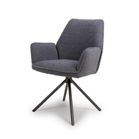 Uno Chair - Grey Boucle (Only sold in 2's) - Image 2