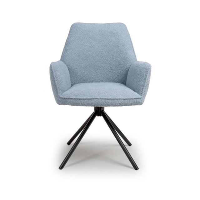 Uno Chair - Light Blue Boucle (Only sold in 2's) - Main Image