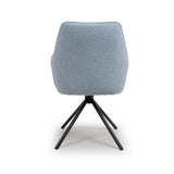 Uno Chair - Light Blue Boucle (Only sold in 2's) - Image 3