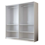 Vigo Sliding Mirrored Wardrobe with Shelves & Rails