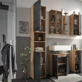 Vista Tall Cabinet - Black - VIS004